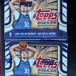 2025/26 (LOT OF 2) TOPPS VALUE BLASTER BOX NBA Brand New Sealed QTY IN HAND